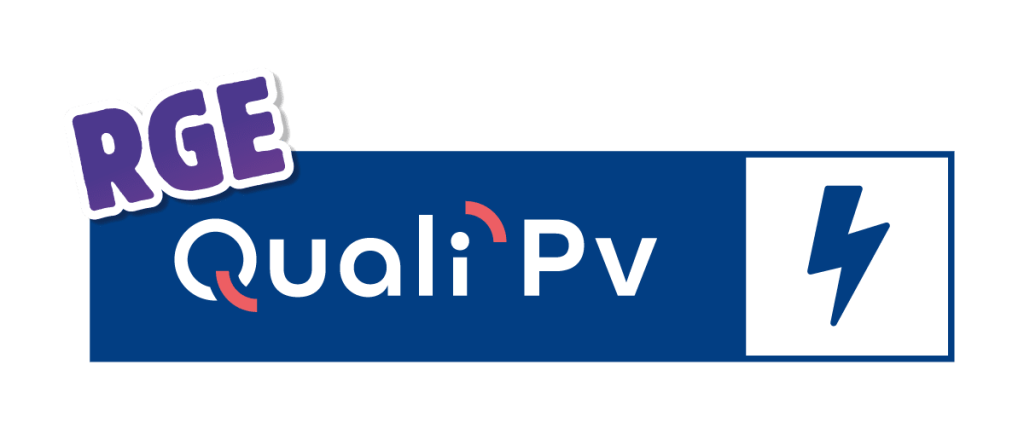 Logo QualiPV RGE, certification de K-MAX Solutions, installateur photovoltaïque dans les Landes